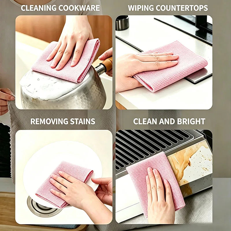 Reusable microfibre cleaning cloths-20 pcs